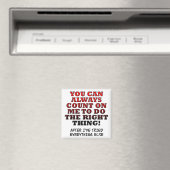 Comptez Sur Moi Faites Ce Qu'il Faut Magnet Frigo (In Situ (Lave-vaisselle))