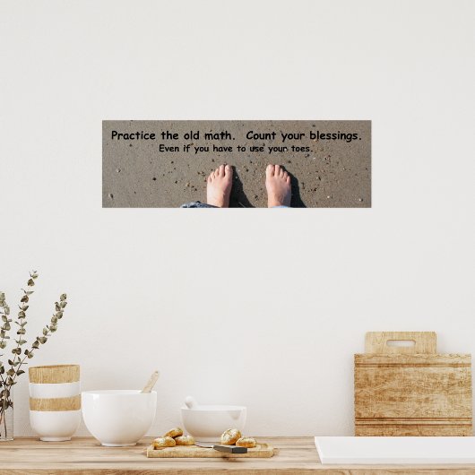 Comptez vos bénédictions art mural (Cuisine)