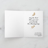 Comptez vos bénédictions Carte Thanksgiving (Intérieur)
