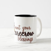 Comptez vos Bénédictions d'Épouvantail Mug (Devant droit)