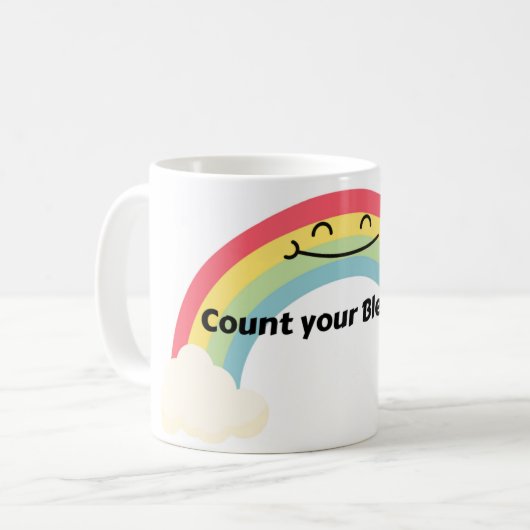 Comptez vos bénédictions Mug (Devant gauche)