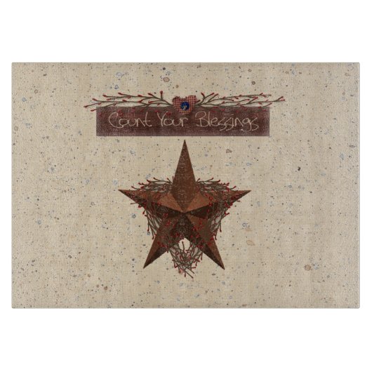 Comptez vos Bénédictions Planche à découper en ver (Devant)