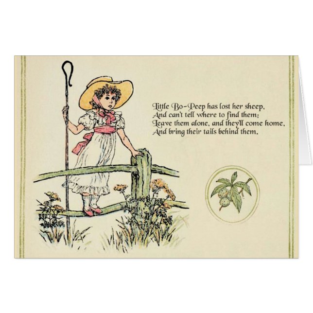 Comptine de Little Bo Peep (Devant horizontal)