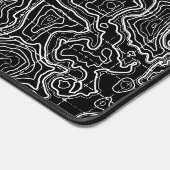 comptoir topographique noir et blanc mat xxl (Coin)