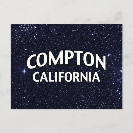 Compton California Briefkaart (Voorkant)
