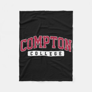 Compton College Arch Retro  ontwerp voor mannen Fleece Deken