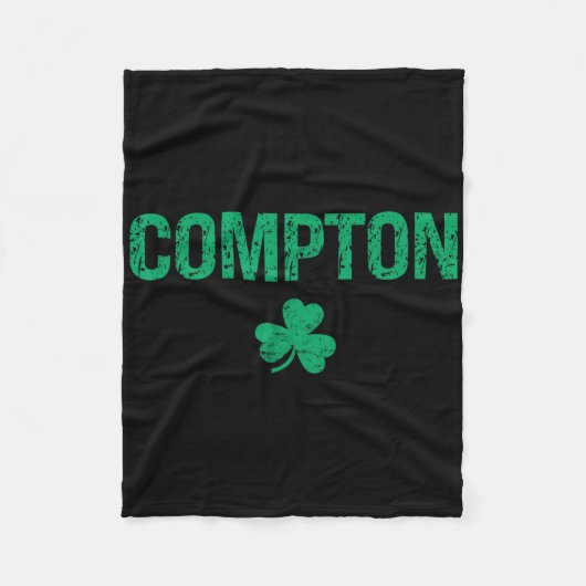 Compton Irish Shamrock St Patrick's Day  Fleece Deken (Voorkant)