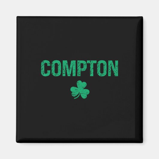 Compton Irish Shamrock St Patrick's Day  Magneet (Voorkant)