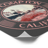 COMPTON LOS ANGELES CALIFORNIA - STAD VAN COMPTON POSTER (Hoek)
