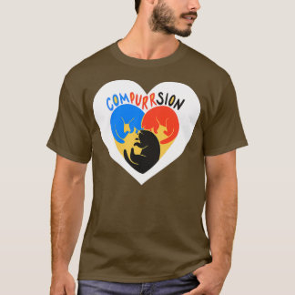Compurserende katten t-shirt