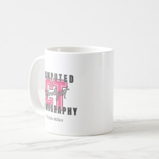 Computed Tomography Technologist Personalized Koffiemok (Voorkant links)