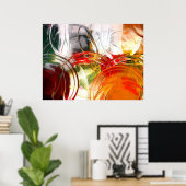 Computer Abstracte Posters - Digitale Kunstprint (Thuiskantoor)