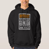Computer Analyst Because Miracle Worker Funny Men  Hoodie (Voorkant)