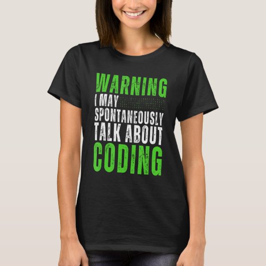 Computer Binaire Code Programmeur Programmeren Cod T-shirt (Voorkant)