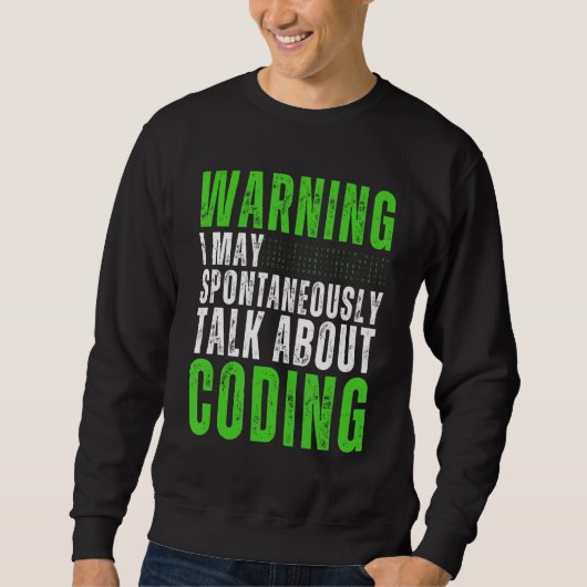 Computer Binaire Code Programmeur Programmeren Cod Trui (Voorkant)