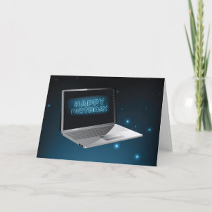 Computer Birthday Technology, Night Sky met sterre Kaart