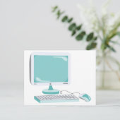 Computer Briefkaart (Staand voorkant)