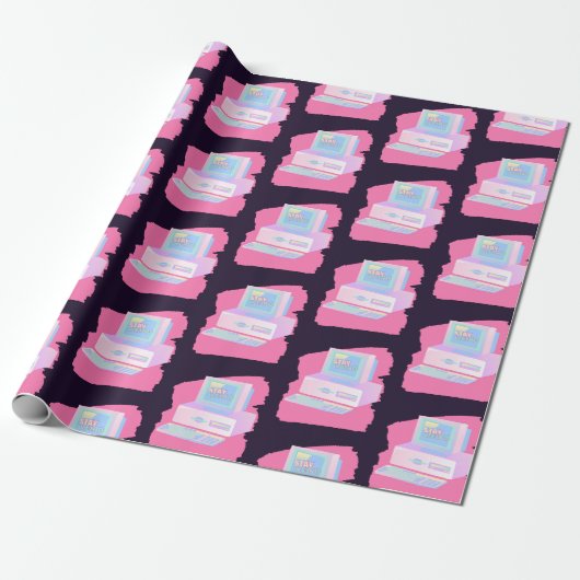 computer cadeaupapier (Uitgerold)