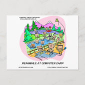 Computer Camp Funny T - shirts Mokken Gifts, enz. Briefkaart (Voorkant)