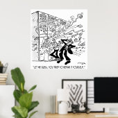 Computer Cartoon 4637 Poster (Thuiskantoor)