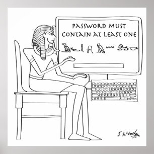 Computer Cartoon 9341 Poster