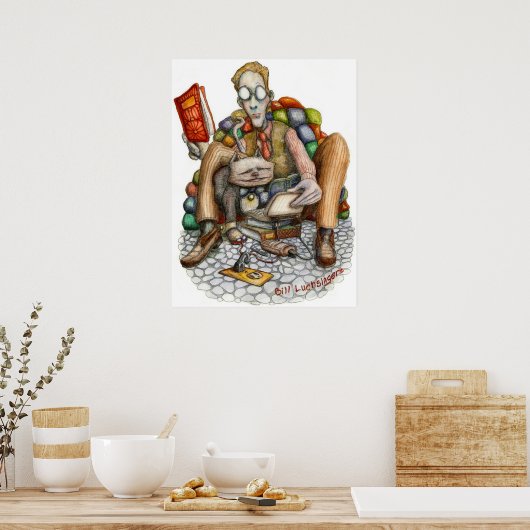 Computer Cat - Poster (Cuisine)