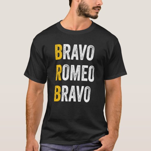 Computer Chat Shortcuts Bravo Romeo Bravo Brb T-shirt (Voorkant)