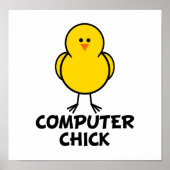 Computer Chick Poster (Voorkant)
