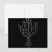 Computer Chip Tree Programmer Coder Engineer Tech Briefkaart (Voorkant / Achterkant)