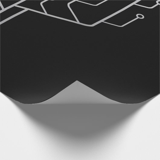 Computer Chip Tree Programmer Coder Engineer Tech Cadeaupapier (Hoek)