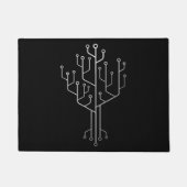 Computer Chip Tree Programmer Coder Engineer Tech Deurmat (Voorkant)