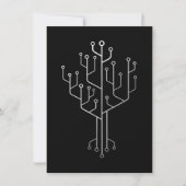 Computer Chip Tree Programmer Coder Engineer Tech Kaart (Voorkant)