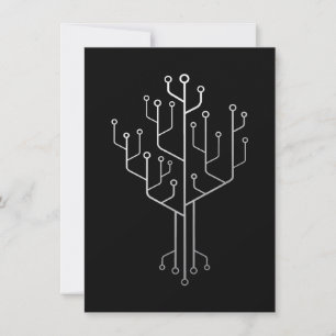 Computer Chip Tree Programmer Coder Engineer Tech Kaart