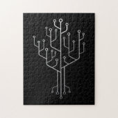Computer Chip Tree Programmer Coder Engineer Tech Legpuzzel (Verticaal)