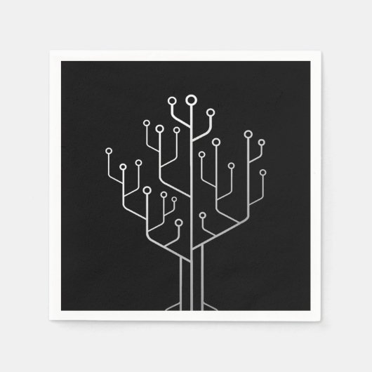Computer Chip Tree Programmer Coder Engineer Tech Servet (Voorkant)