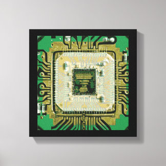 Computer Chip Wall Art Canvas Afdruk