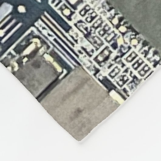 Computer Circuit Board Blanket  Fleece Deken (Hoek)