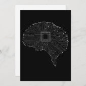 Computer Circuit Board Brain Electrice Engineer Kaart (Voorkant / Achterkant)