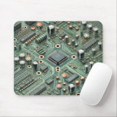 Computer Circuit Board Muismat (Met muis)