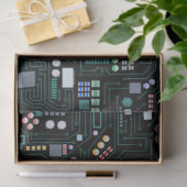 Computer Circuit Board Pattern Kantoor Decor Tissuepapier (Geschenk)