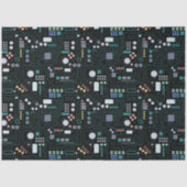Computer Circuit Board Pattern Kantoor Decor Tissuepapier (Voorkant)