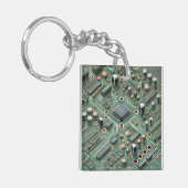 Computer Circuit Board Sleutelhanger (Voorkant Links)