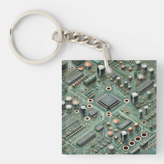 Computer Circuit Board Sleutelhanger (Voorkant)