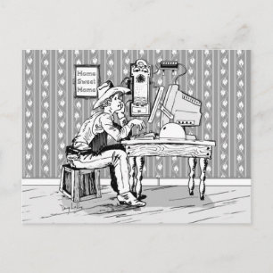 Computer Cowboy Briefkaart