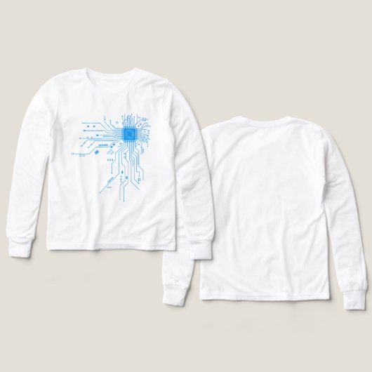 Computer CPU Chip PCB Circuit Design Tech Gift (Motif Recto et Verso)