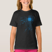 Computer CPU Chip PCB Circuit Design Tech Gift T-shirt (Voorkant)