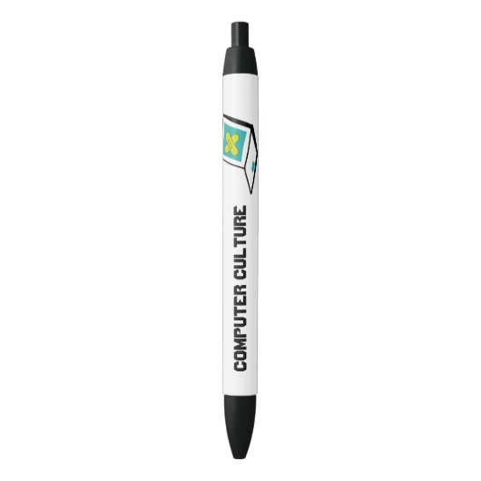 Computer Culture Black Trim Pen (Voorkant Verticaal)