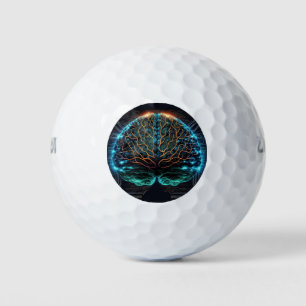Computer Cyber Brain Golf Ballen