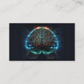Computer Cyber Brain Visitekaartjes (Voorkant)