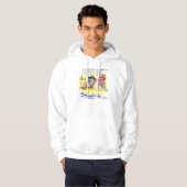 Computer Dating Funny Hoodie van Rick London (Voorkant volledig)